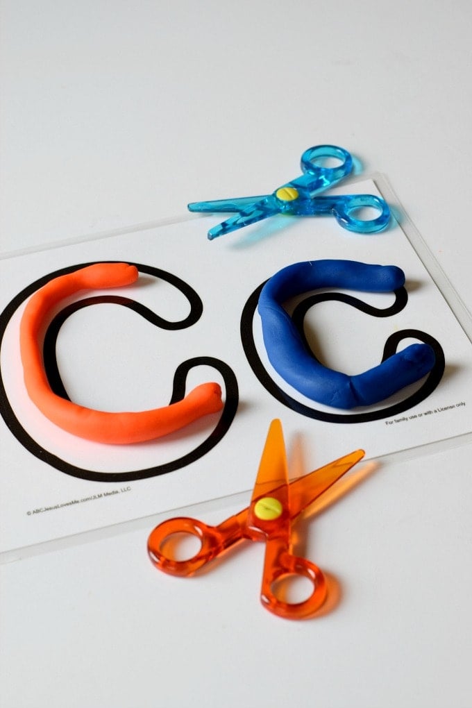 Three Year Old Homeschool Preschool: Letter C Playdoh Mat (Letter a Week Alphabet Activities) by This Little Home of Mine