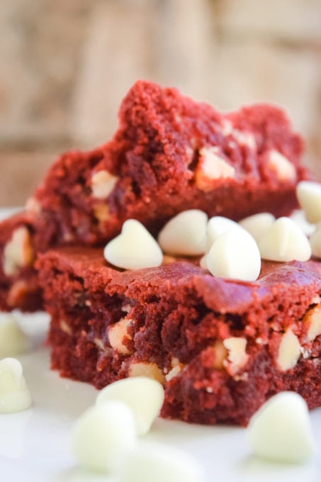 Red Velvet Brownie Bars by This Little Home of Mine