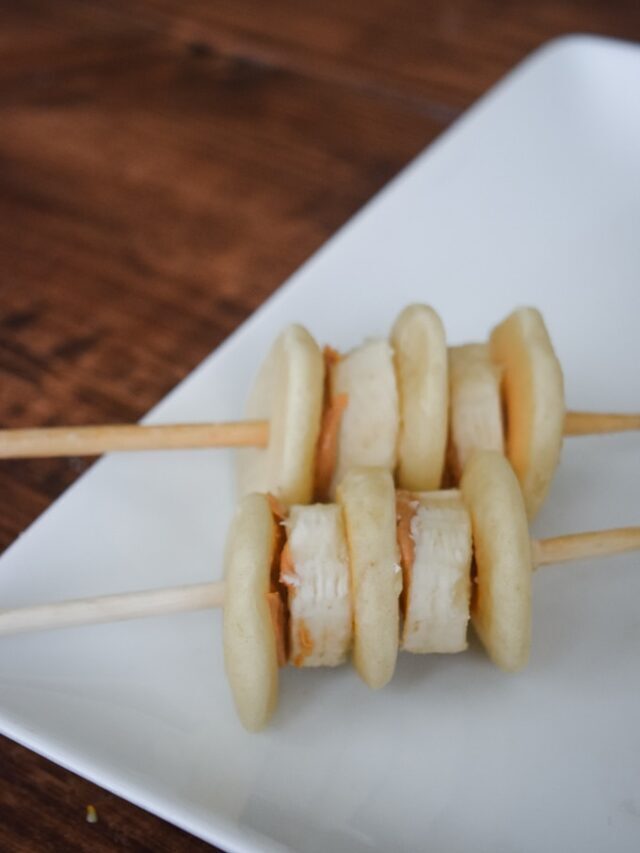 Peanut Butter and Banana Pancakes on a Stick Story