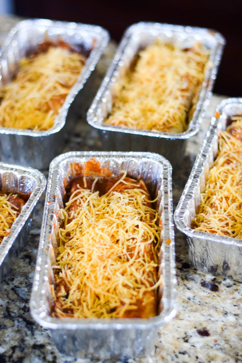 Enchiladas in Foil Baking Pans