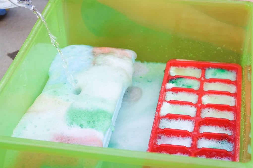 Erupting Rainbow Science Experiment