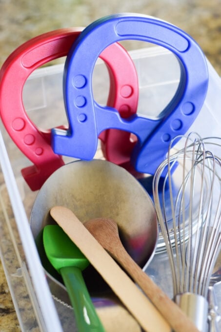 Hands-on Science: Magnet Sensory Bin