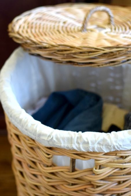As part of our family's laundry routine, my husband does his own laundry.