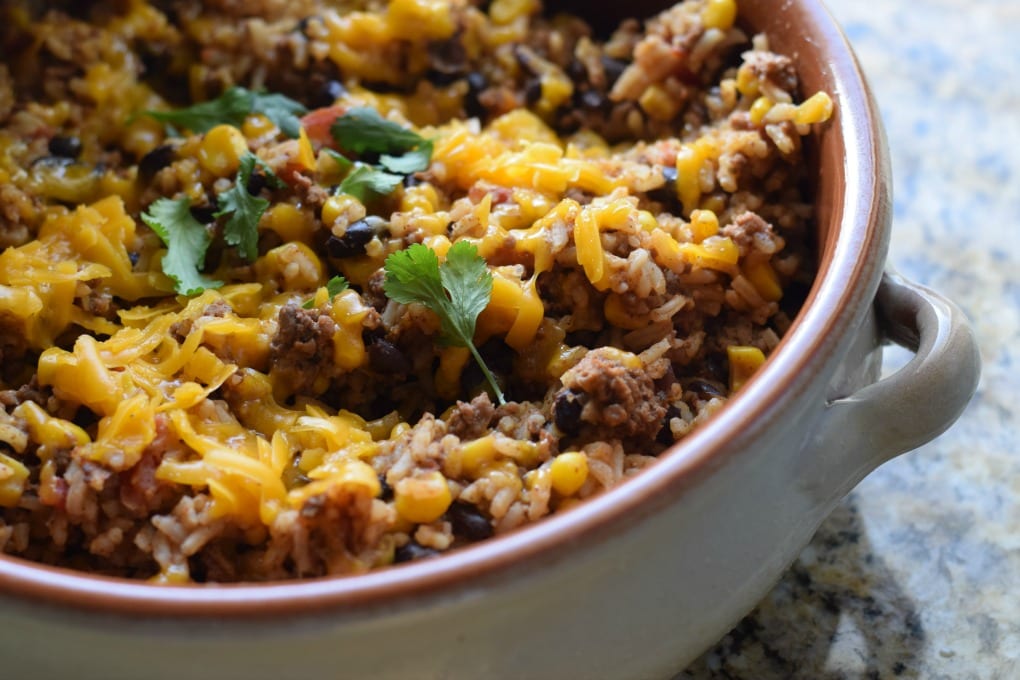 One Skillet Mexican Rice by This Little Home of Mine