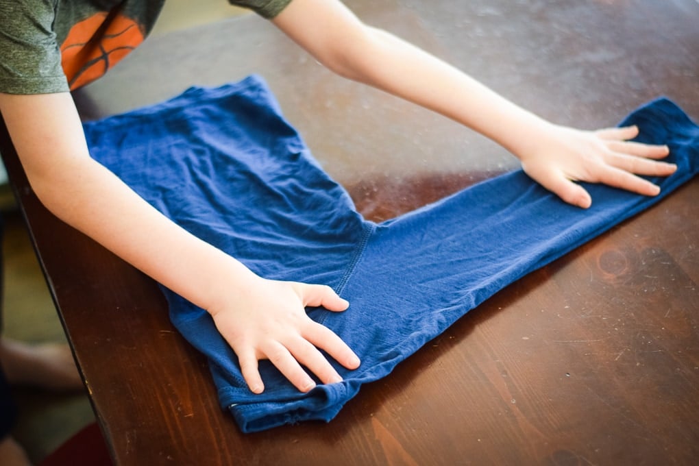 The Official Hot Dog and Hamburger Method of Folding Laundry.
