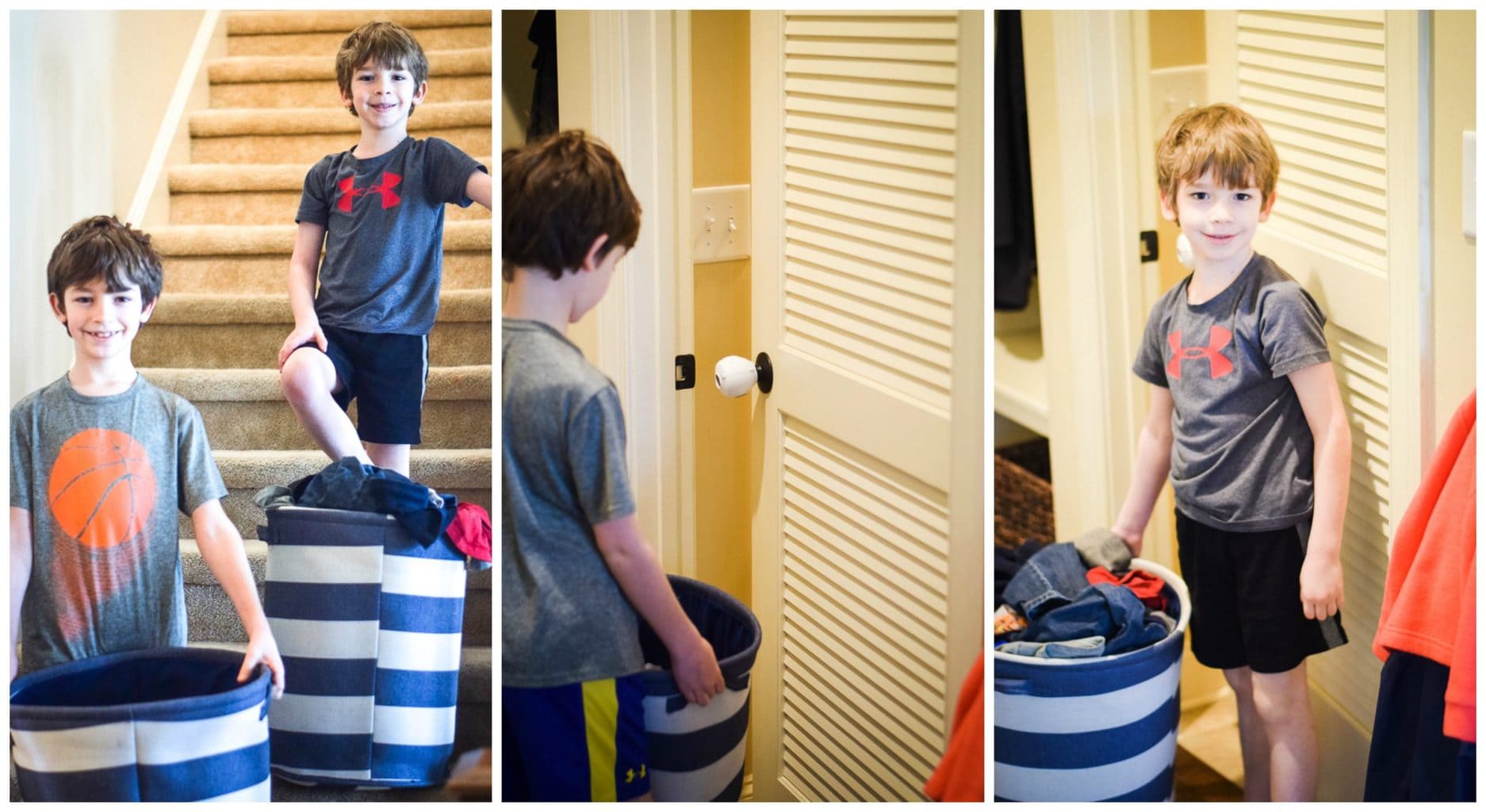 Our Family's Laundry Routine - Each family member has their own laundry basket.