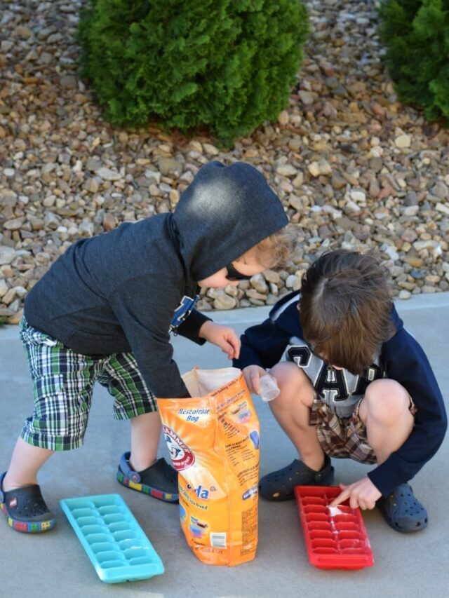 Erupting Rainbow Science Experiment Story
