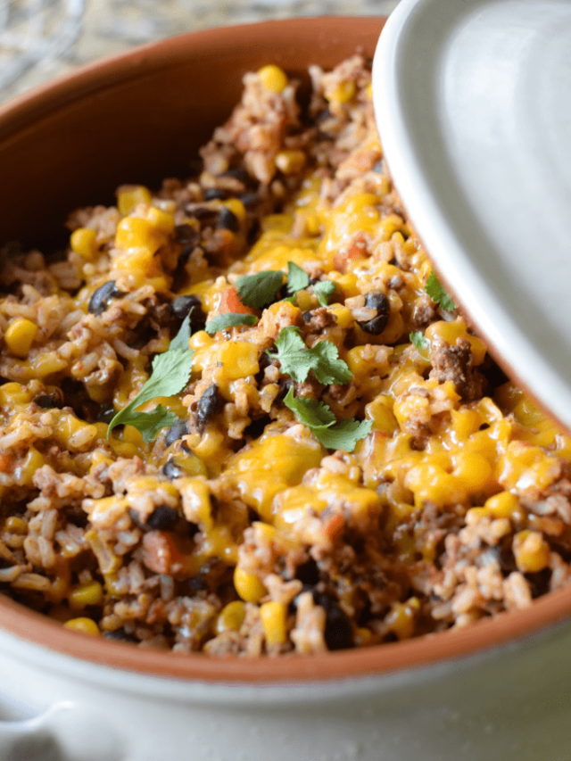 One Skillet Mexican Rice Story