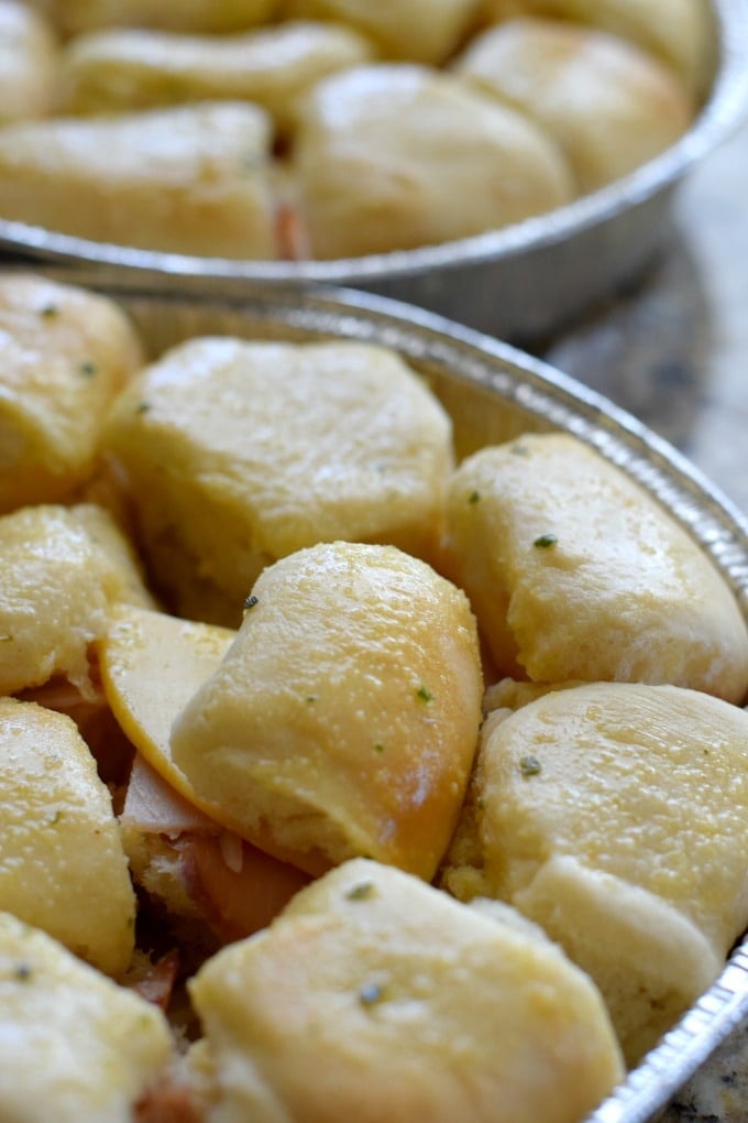 Ham and Gouda Cheese on Yeast Rolls by This Little Home of Mine