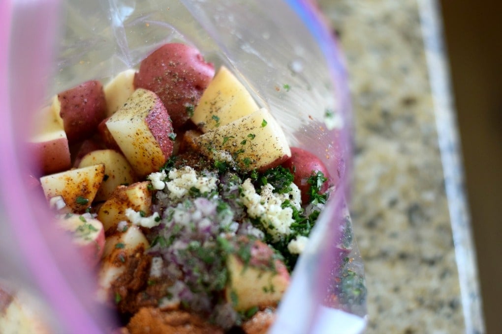 Potatoes in a Bag: Recipe for One Bag Potatoes by This Little Home of Mine