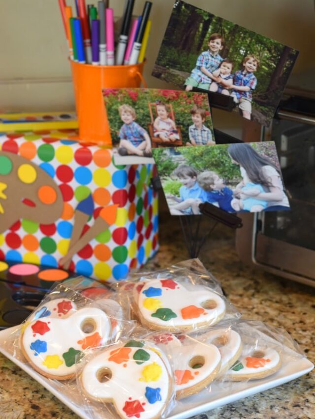 Painting Birthday Party: Art Party for Kids by This Little Home of Mine