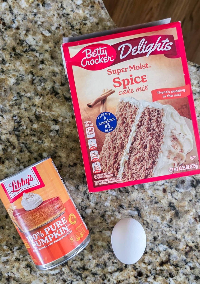 Ingredients for Pumpkin Muffins Sitting on the Kitchen Counter