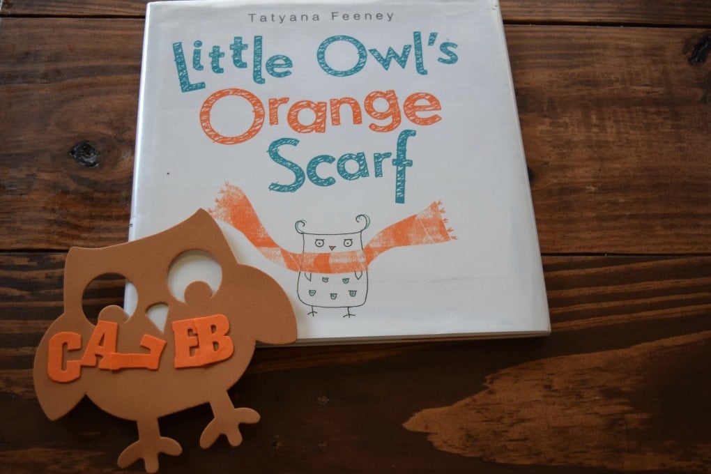 Thanksgiving Day Activities - Little Owl's Orange Scarf by This Little Home of Mine