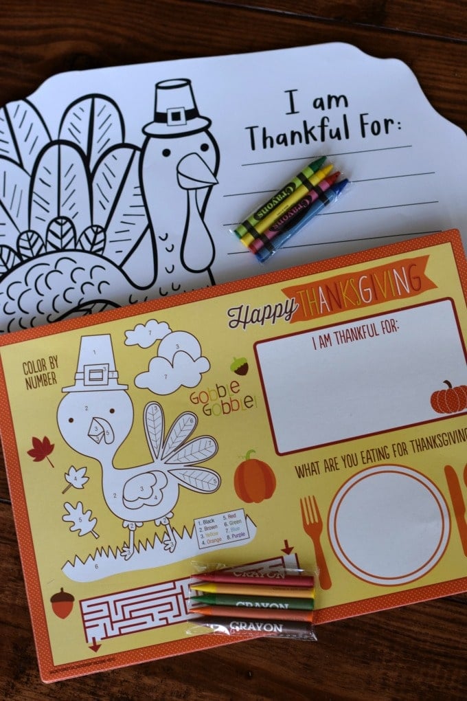 Thanksgiving Day Activities for Kids - Activity Placemats by This Little Home of Mine