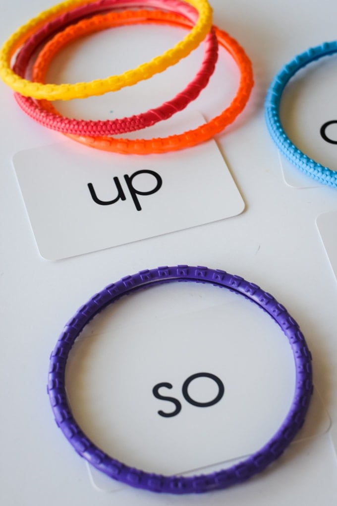 Learning Games: Diving Rings Around the Sight Words by This Little Home of Mine