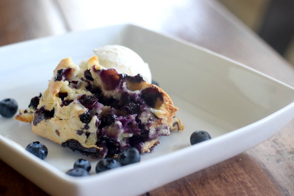 World's Easiest Blueberry Cobbler by This Little Home of Mine