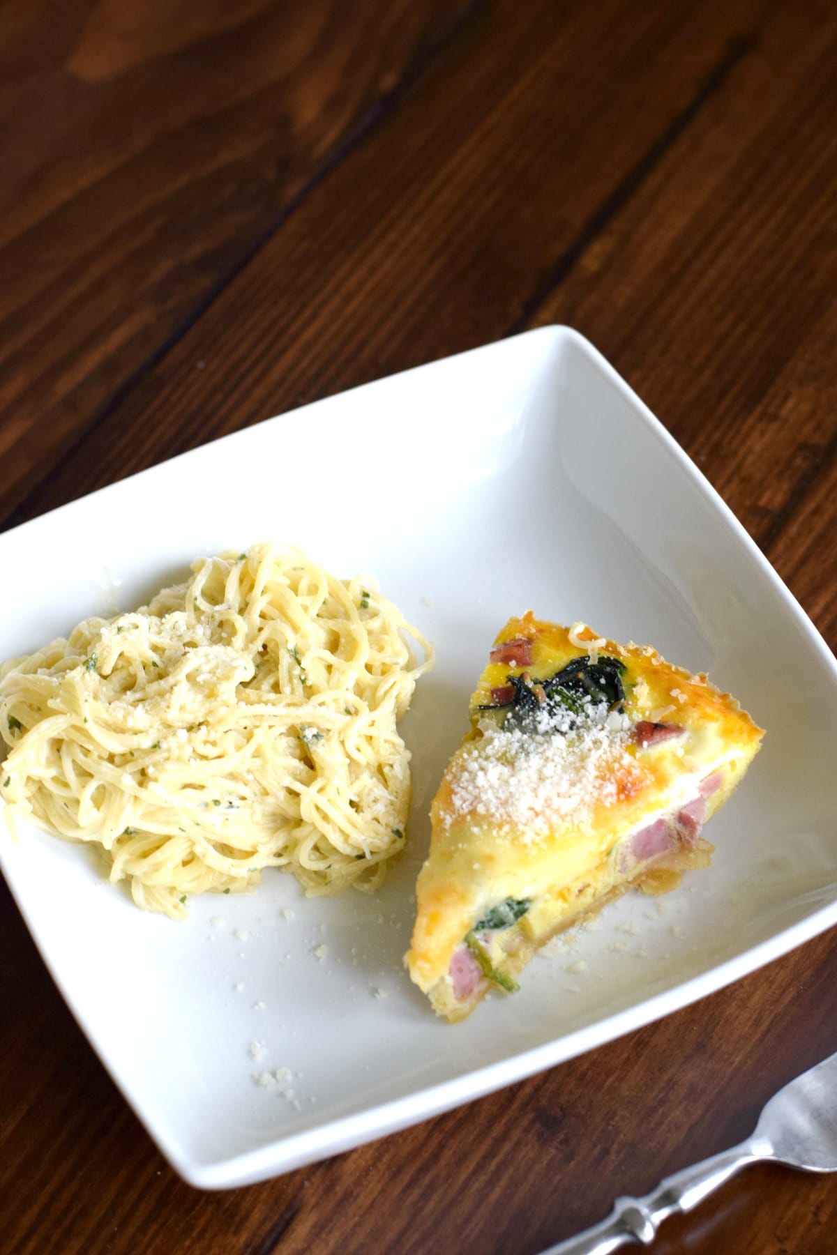 Ham and Spinach Quiche by This Little Home of Mine