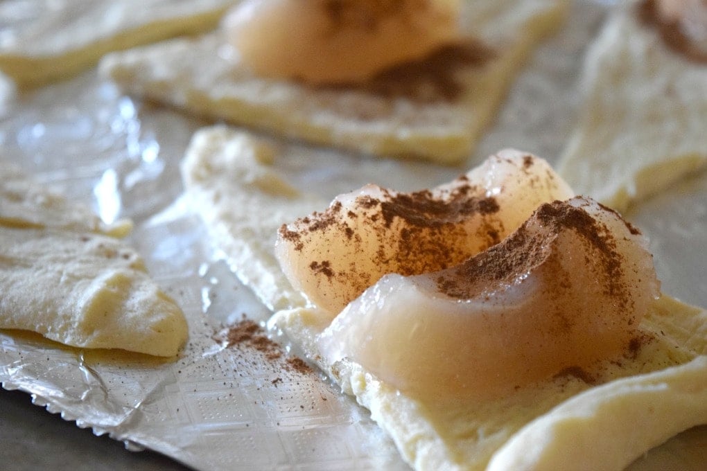 Fried Apple Cinnamon Crescent Rolls - Fall Dessert by This Little Home of Mine