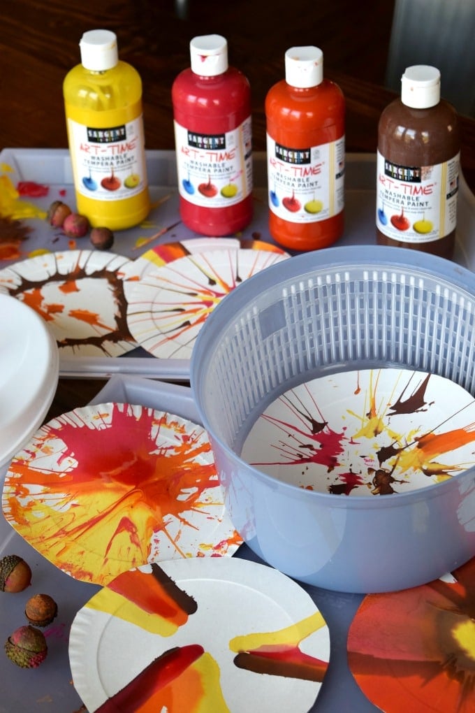 Salad Spinner Paint Art Activity This Little Home of Mine