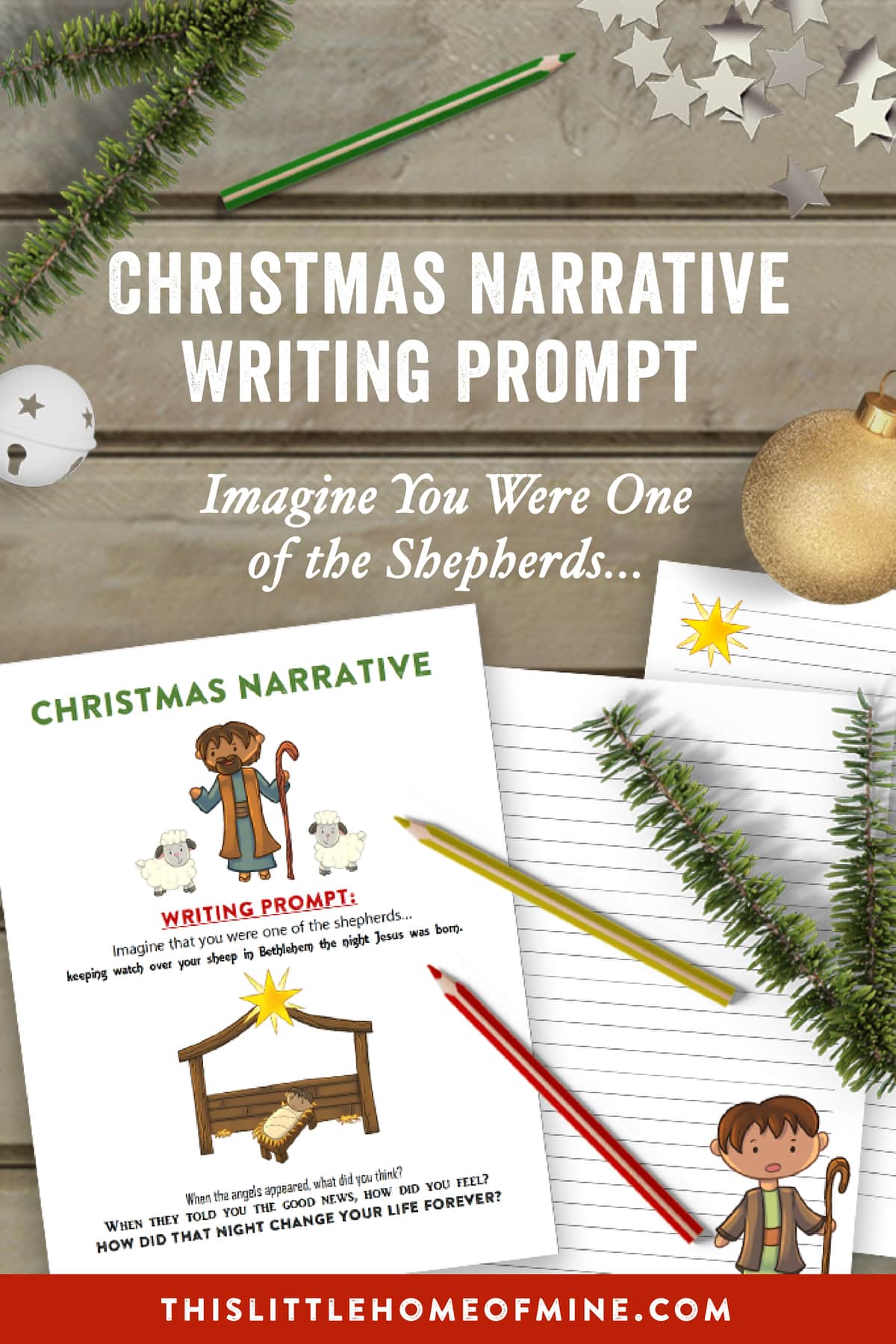 Christmas Narrative Writing Prompt - This Little Home of Mine