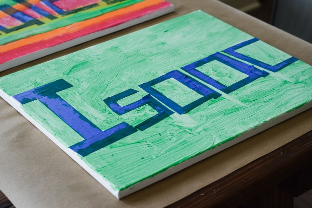 Name Painting Activity for Kids