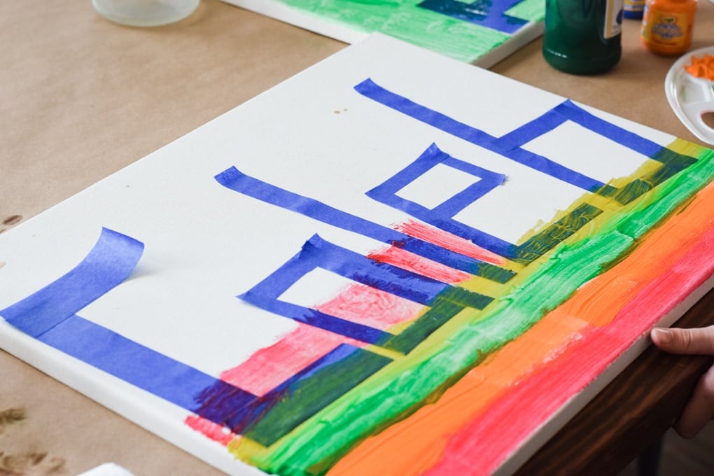 Name Painting Activity for Kids