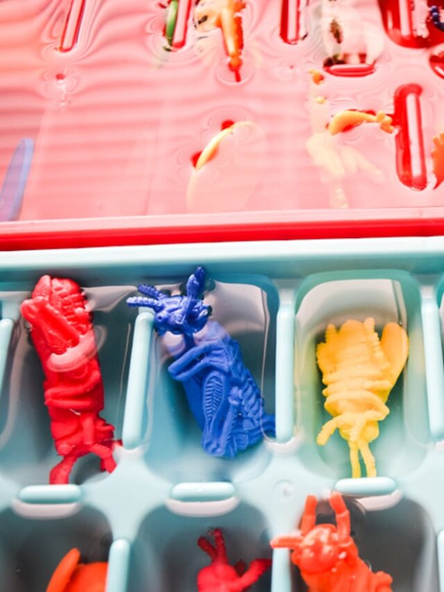 Sensory Play Activity: Animals Hidden in Ice - This Little Home of Mine
