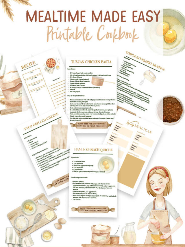 Free Mealtime Made Easy Recipe Printable Story