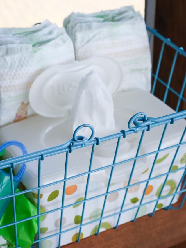 Minivan Diaper Basket with Everything You Need Story