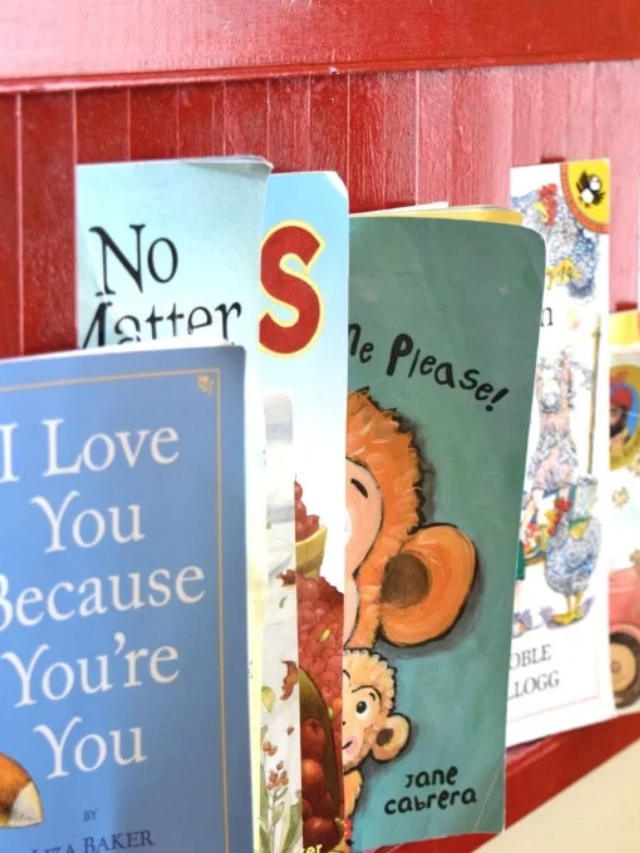 Little Red Window Shutter for Storing Books Cover Image