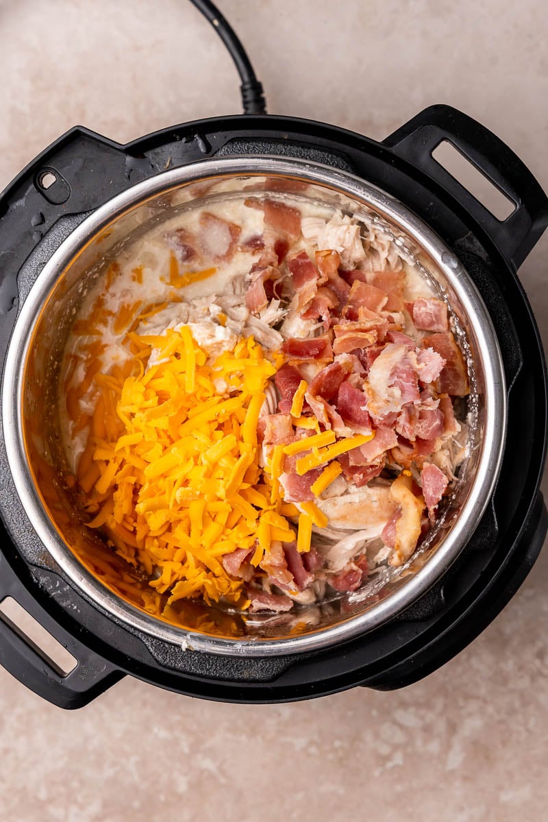 Creamy Instant Pot Chicken with Bacon - This Little Home of Mine