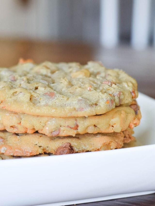 Plate of Cookies on a Wooden Table
