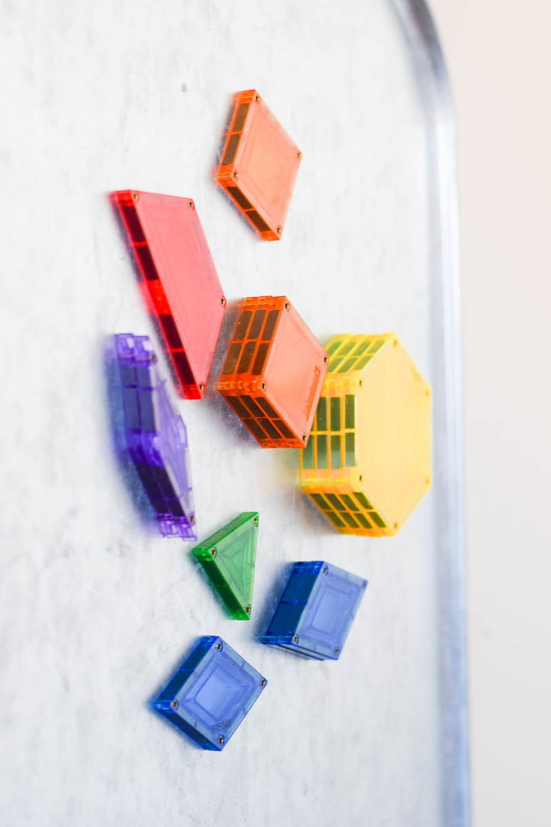 Magnetic Shapes on Magnet Board