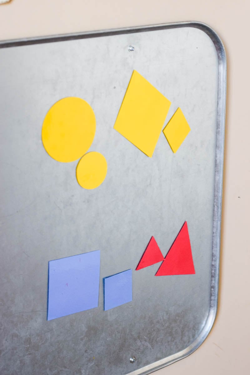 Geometric Shapes on Vertical Magnetic Space