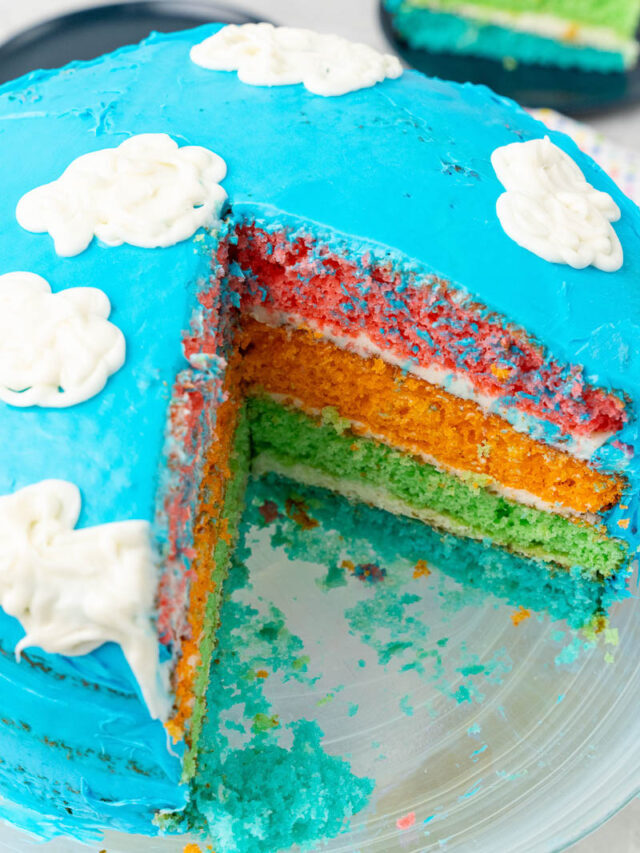 Four-Layer Rainbow Cake Story