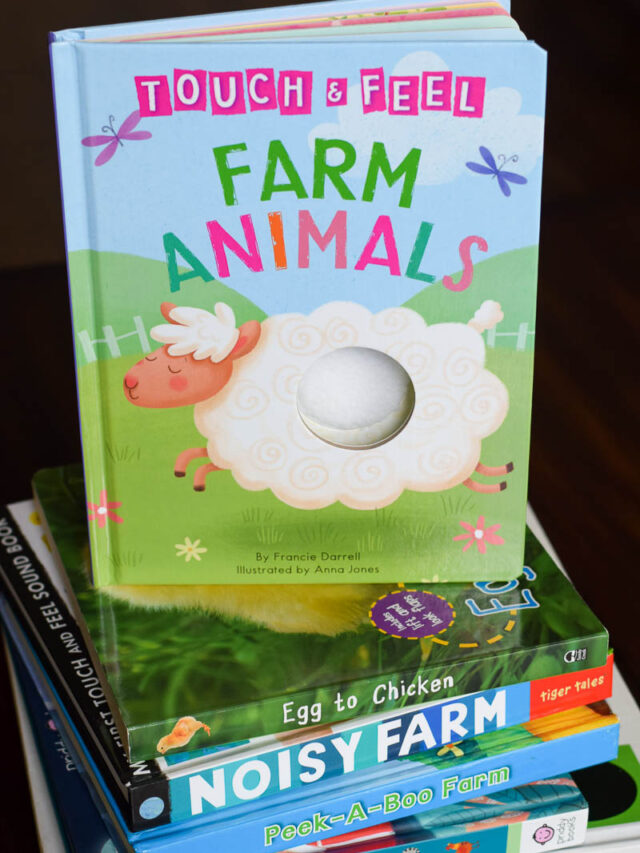 Stack of Farm Theme Books for Young Kids