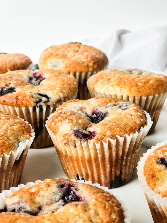 Muffins Sitting on Kitchen Counter Top