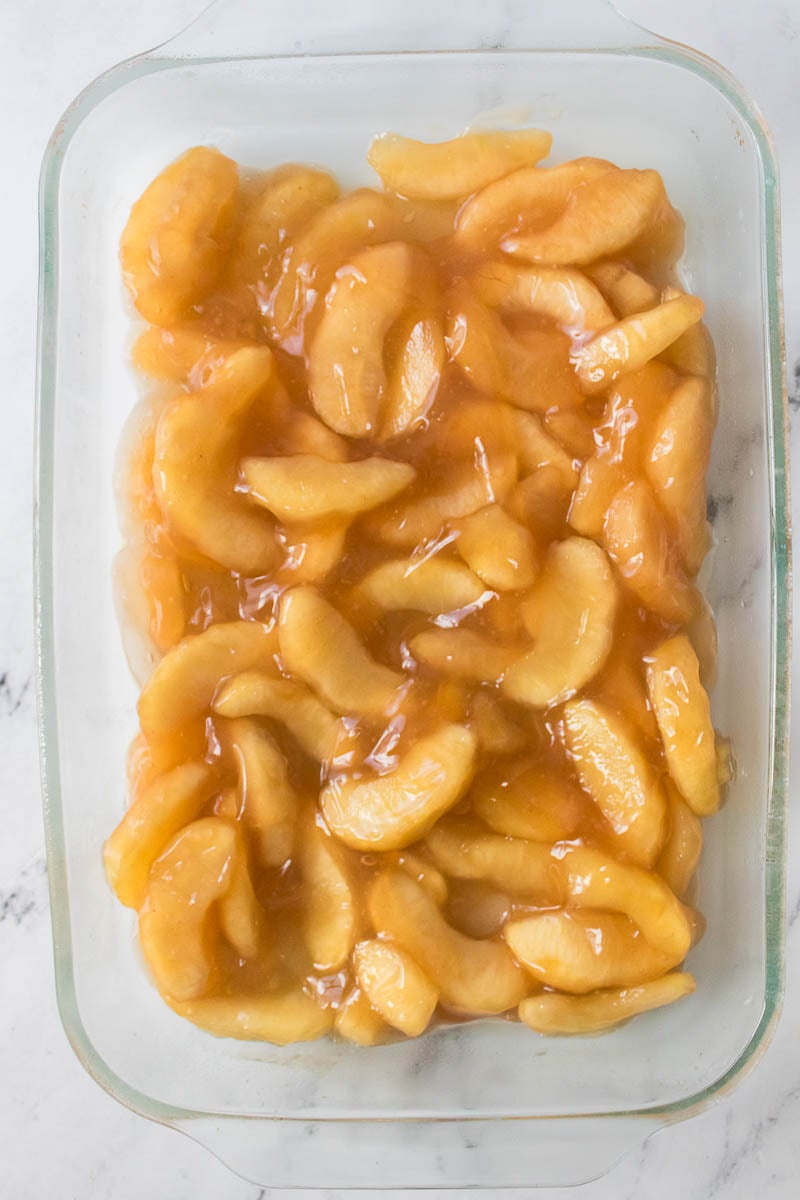 Apple Pie Filling Glass Baking Dish