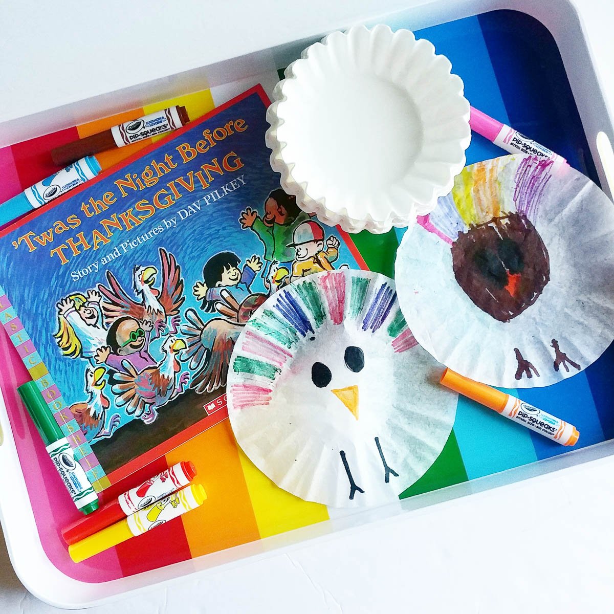 Book and Art Supplies Sitting on Table 