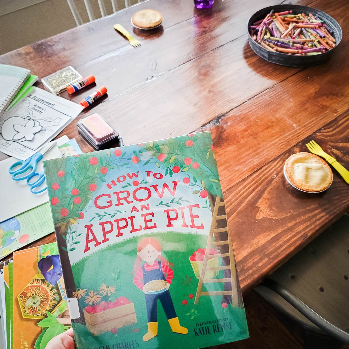 Fall Book and Treats Set Up for Kids to Enjoy