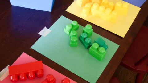 Color Sorting Activities for Kids - Sorting Colorful Lego Duplos