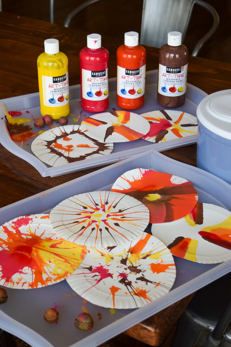 Paint Supplies for Salad Spinner Art Activity