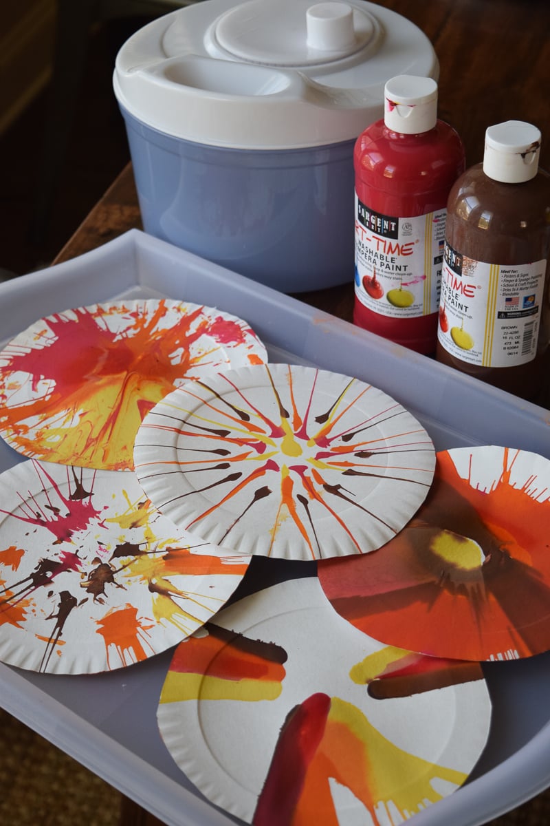 Paint Supplies for Salad Spinner Art Activity