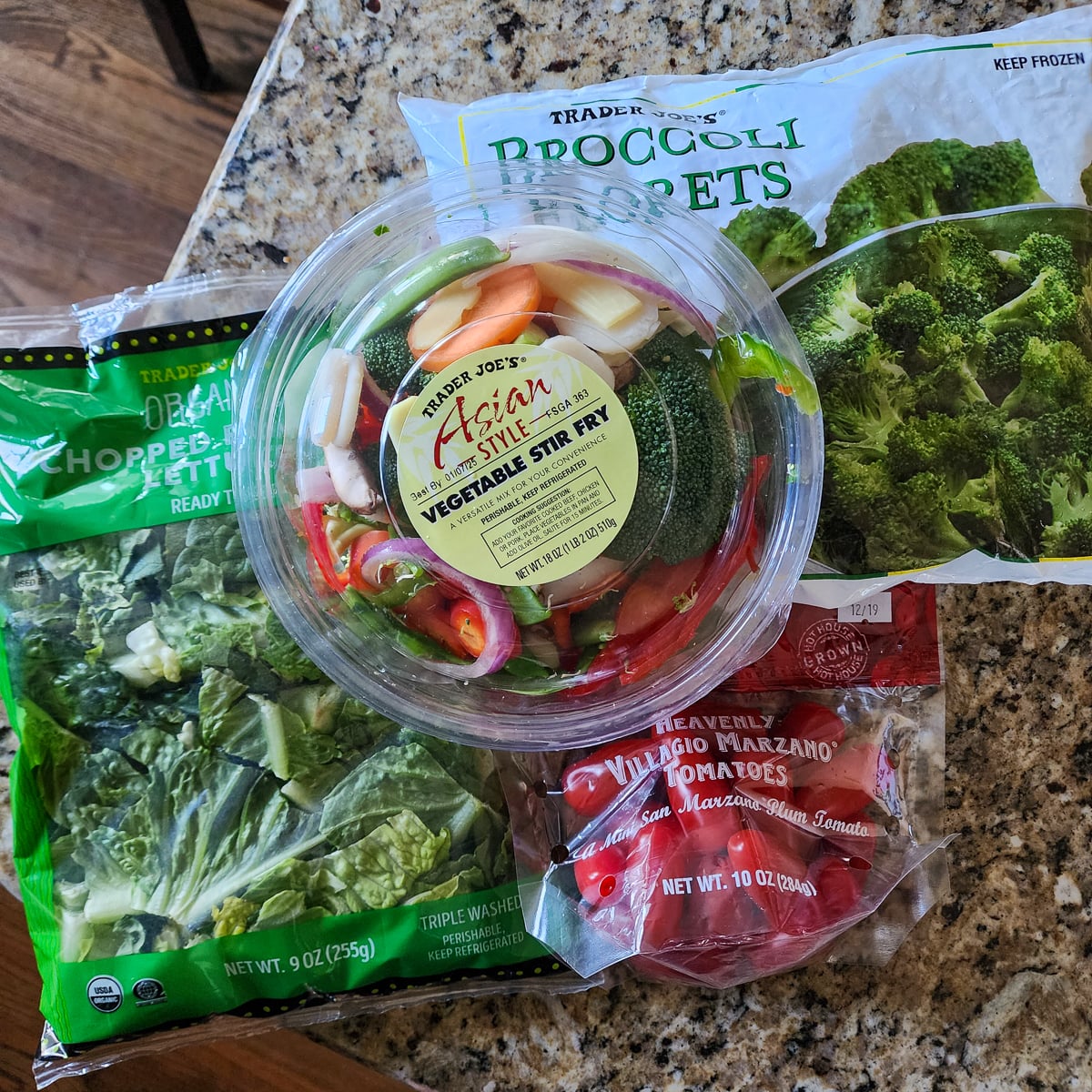 Fresh and Frozen Vegetables from Trader Joe's 