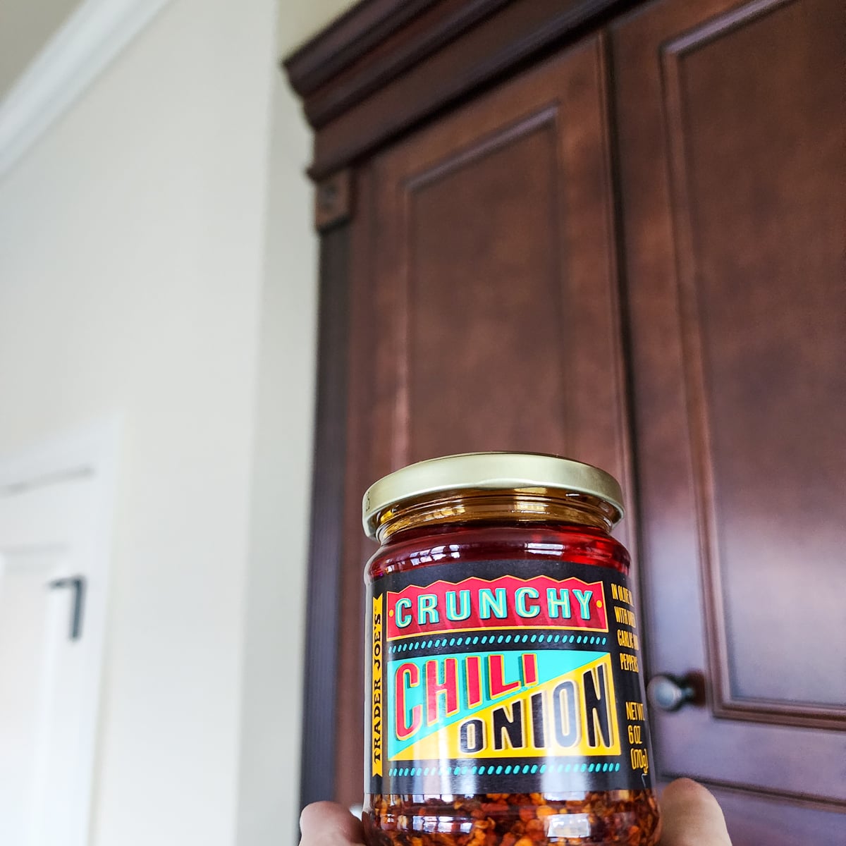 Jar of Crunchy Chili Onion from Trader Joe's