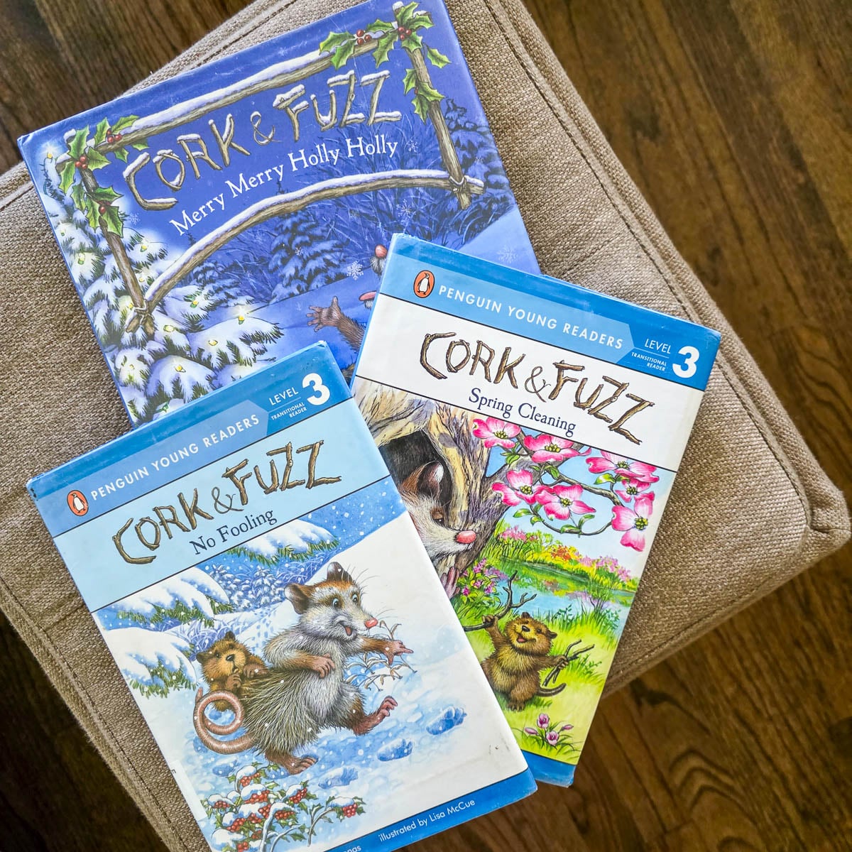 Kids Books Sitting on Stool