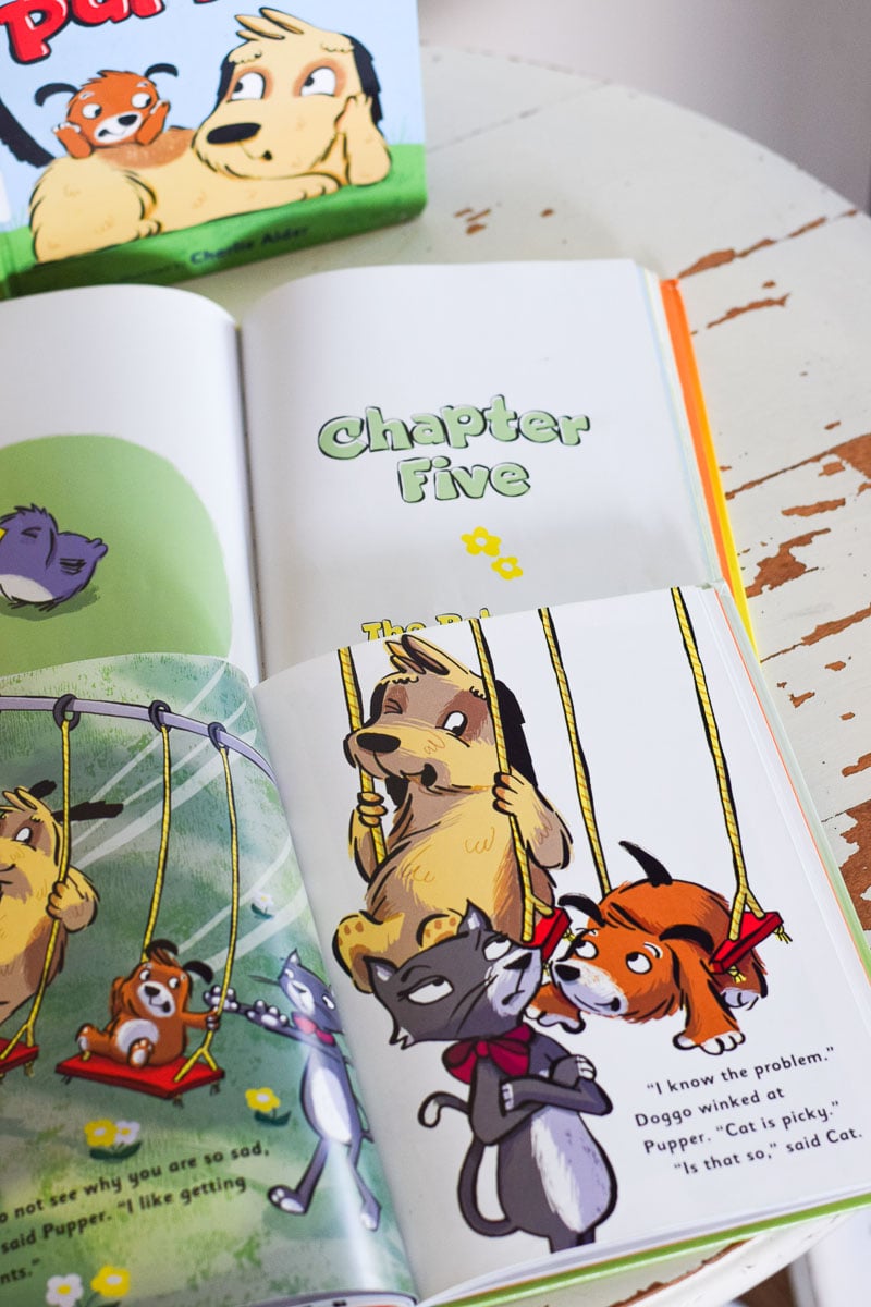 A Peek Inside Doggo and Pupper Books