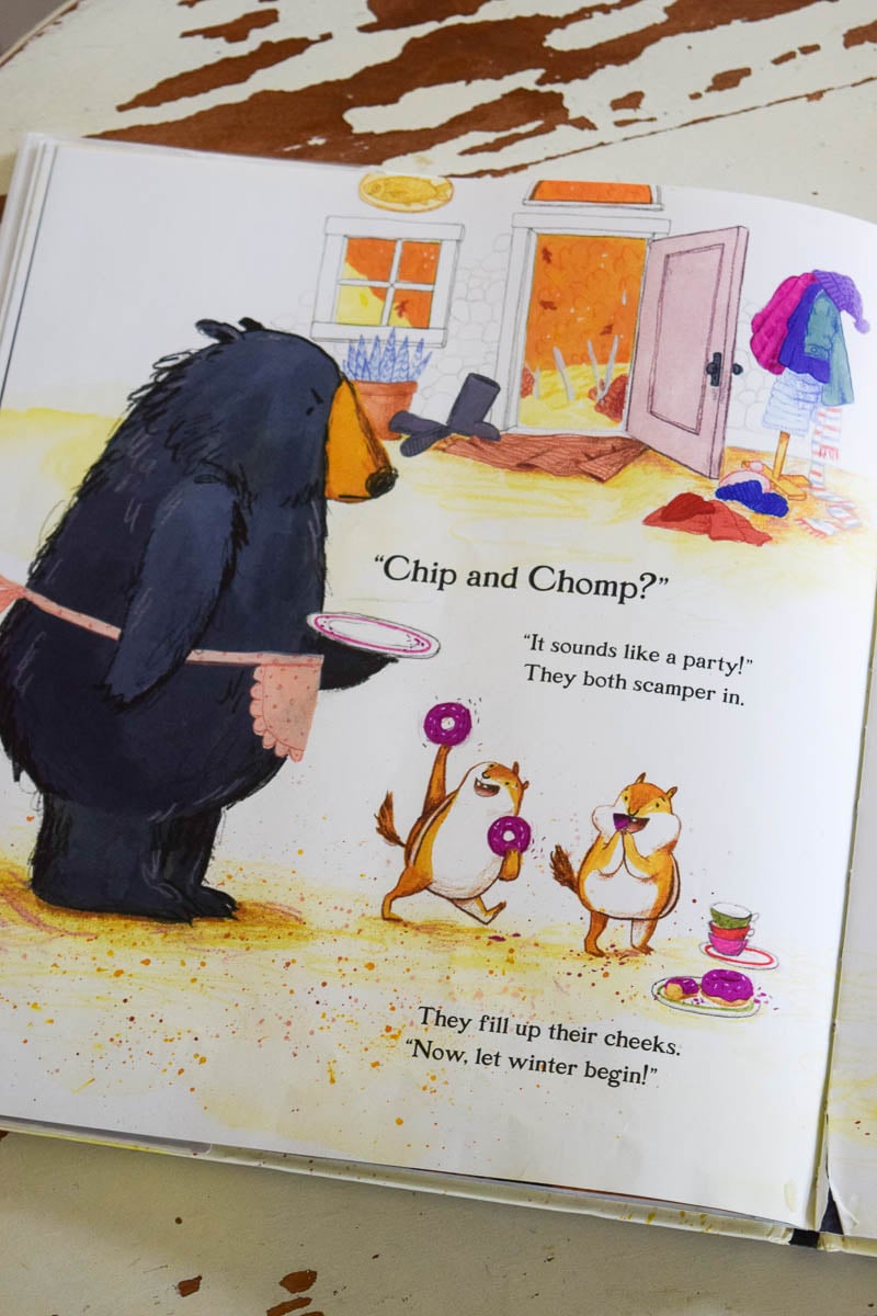 Inside look at the story and illustrations in the Children's Book: Dozens of Doughnuts
