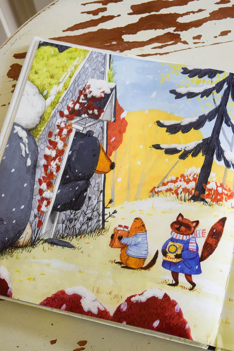 Inside look at the story and illustrations in the Children's Book: Dozens of Doughnuts