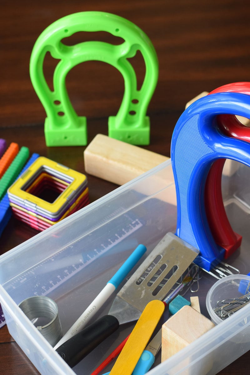 Items for a Science Experiment about Magnets